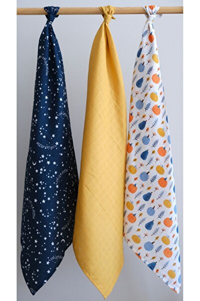 runbaby 3 Pieces 100x120cm 100% Cotton Muslin Cover Set