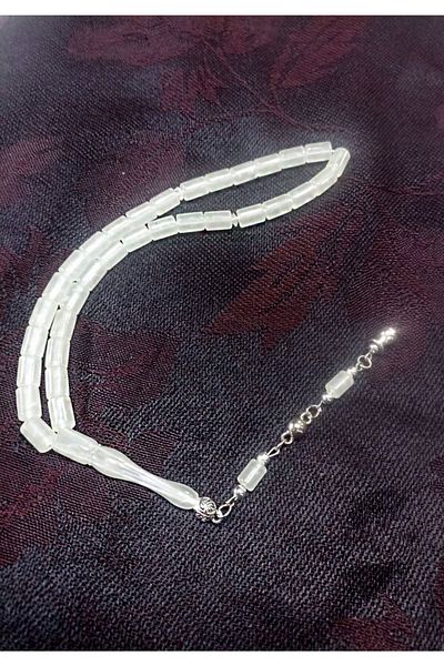 Nev Tasarım Phosphorescent Silver Cut Model Cat's Eye Rosary