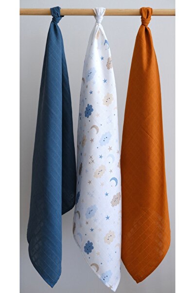 runbaby 3 Pieces 100x120cm 100% Cotton Muslin Cover Set