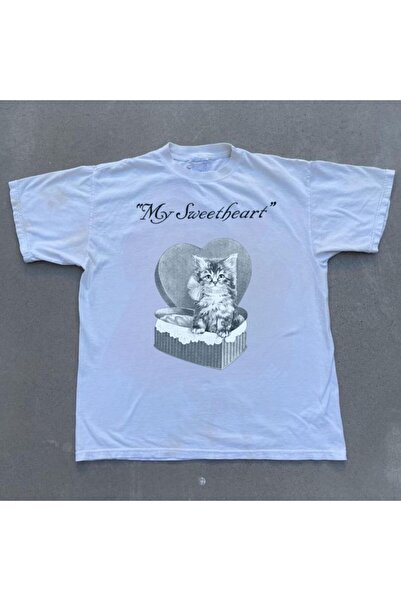 MAYDAY CULTURE Λευκό φούτερ Unisex Oversize Dtf με στάμπα