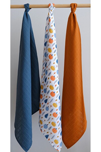 runbaby 3 Pieces 100x120cm 100% Cotton Muslin Cover Set