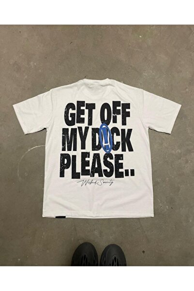 MAYDAY CULTURE Λευκό φούτερ Unisex Oversize Dtf με στάμπα