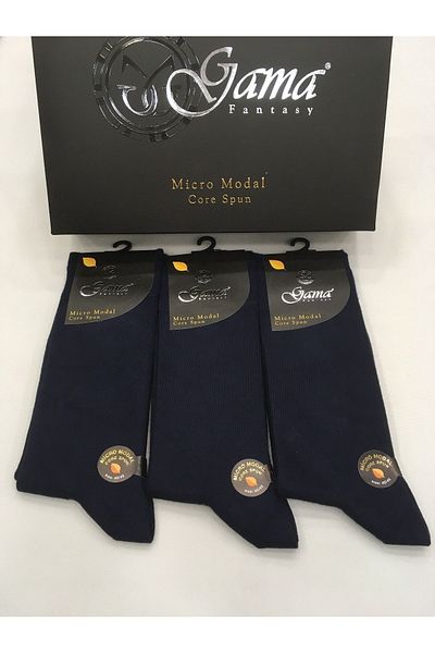 Gama Çorap 3 τεμάχια Micro Modal 100% φυσικό νάιλον χωρίς μονόχρωμες χοντρές χειμερινές ανδρικές κάλτσες