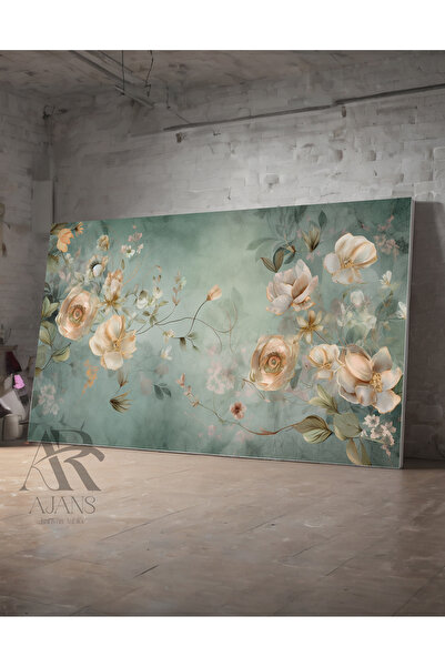 AR AJANS KANVAS TABLO لوحة زخرفية بتصميم الفيروز من Ahengi of Roses