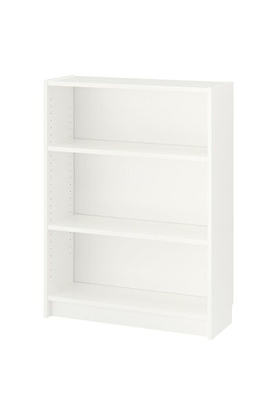 BILLY خزانة كتب مفتوحة، بيضاء، 80 × 28 × 106 سم