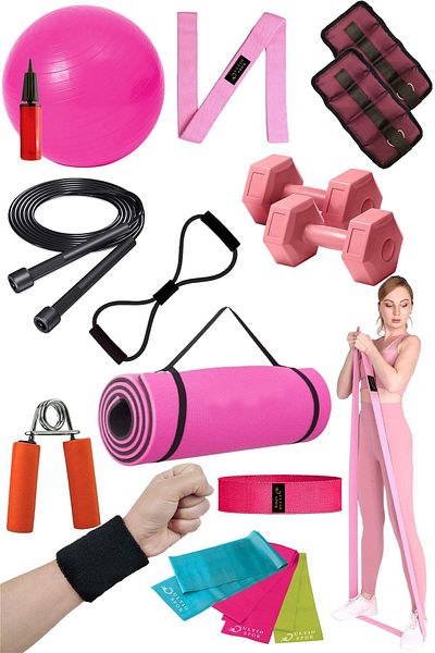 Ultio Spor Huge Pilates Set Incredible Campaign Price Full Equipment Pilates Yoga Set 16 Pieces