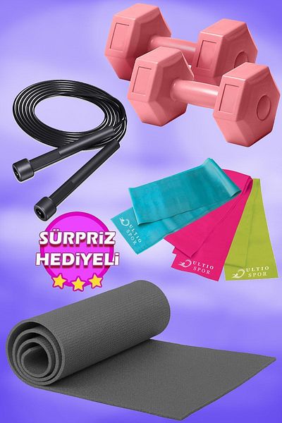 Ultio Spor Pilates Set Yoga Set with Surprise Gift Quality Materials