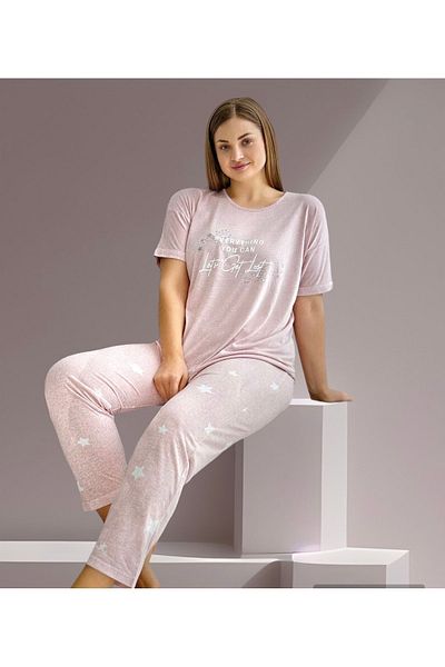 Estiva Plus Size Summer Women's Pajama Set