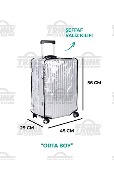 BGV HOME Şeffaf Bavul ve Valiz Kılıfı