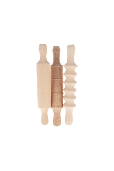 SAZE 3481 3 بكرات خشبية