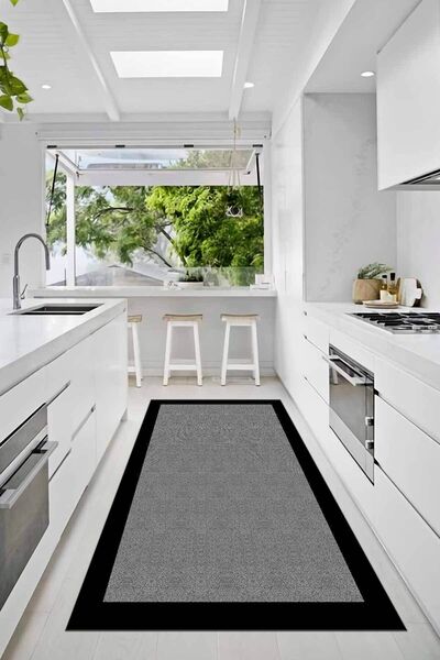 CP Rug Decorative Yıkanabilir Kaymaz Tabanlı Mutfak Halısı Dijital Baskı Mutf...