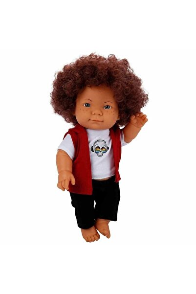 SAZE Curly Kıvırcık Saçlı Bebek 35 cm