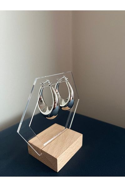 Asteria jewelry boutique Mango Silver Hoop Earrings