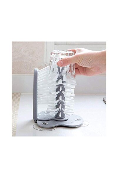 mrtbilisim Perie de curățare cu ventuză funcțională pentru spălat pahare Peri...