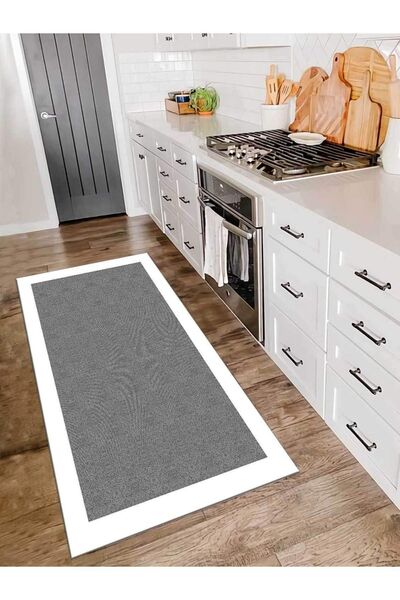 CP Rug Decorative Yıkanabilir Kaymaz Tabanlı Mutfak Halısı Dijital Baskı Mutf...