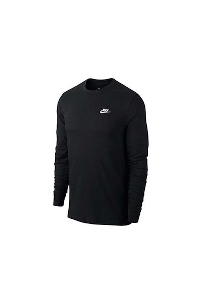 Nike Ανδρικό μακρυμάνικο μπλουζάκι casual - M Nsw Club Tee AR5193-010 Μαύρο