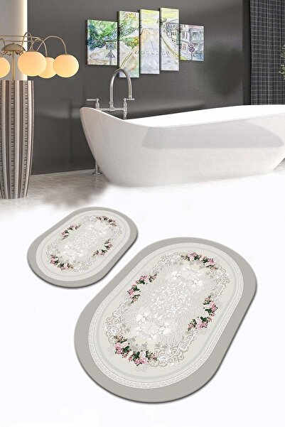 CP Rug Decorative Kaymaz Taban Yıkanabilir Leke Tutmaz 2 Li Set60x10050x60ban...