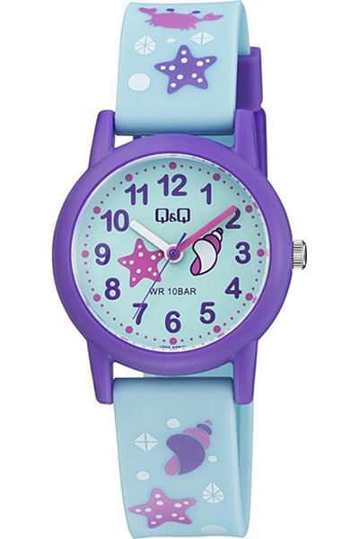 Q&Q V23A-020VY Blue Children's Wristwatch with Silicone Cord - Number Detail