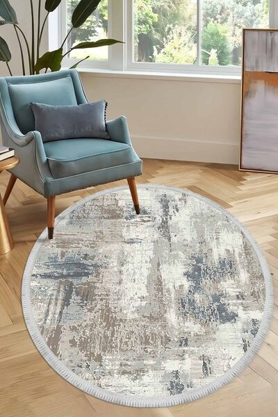 CP Rug Decorative Eskitme Desen Dijital Baskı Yıkanabilir Kaymaz Taban Leke T...