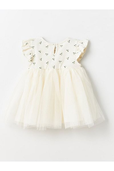 LC Waikiki LCW baby Crew Neck Tulle Skirt Baby Girl Dress