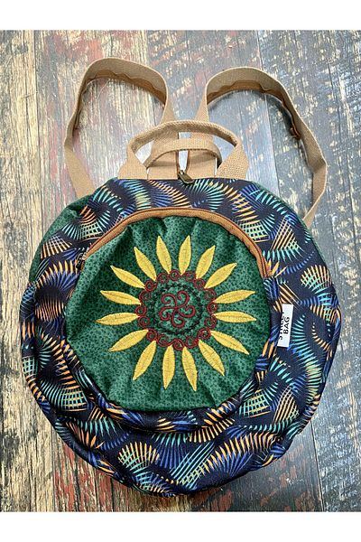 Street Bag Fargin Bohemian Embroidered Round Backpack - Waterproof, For Daily Travel