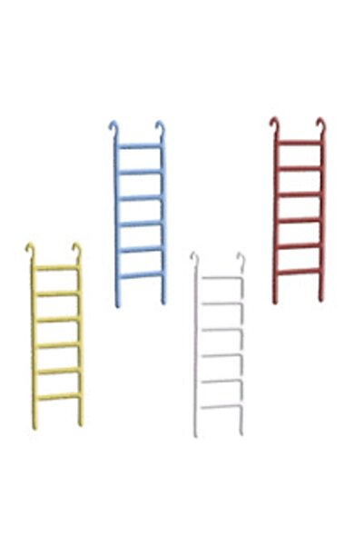 Mavi Kaktüs Kuş Merdiveni Plastik Oyuncak Merdiven Kafes Oyuncağı Kafes Merdi...