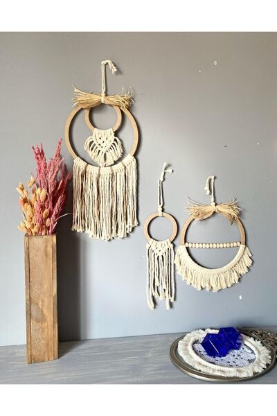 kattuna Bohemian Macrame Decoration Set of 3