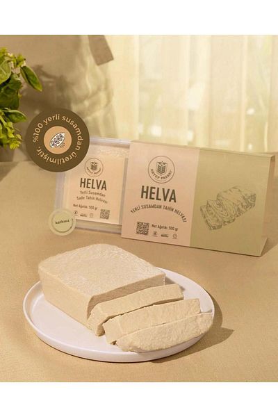 Antep Pazarı Plain Tahini Halva 500 Grams
