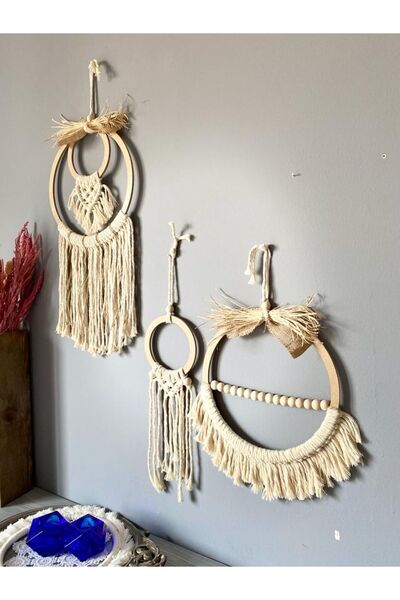 kattuna Bohemian Macrame Decoration Set of 3