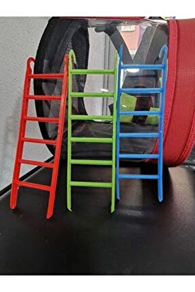 Mavi Kaktüs Kuş Merdiveni Plastik Oyuncak Merdiven Kafes Oyuncağı Kafes Merdi...