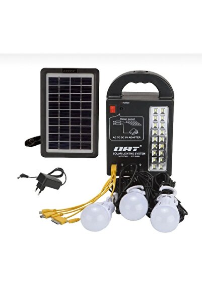 AGUILAS Agu-999 Güneş Enerjili Aydınlatma Cihazı Fm Radyolu 3 Adet Ampül Hedi...