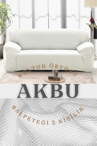 AKBU High Flexible Lycra Fabric Honeycomb Pattern Armchair, Sofa, Sofa Bed Cover with Elastic 3 Seater