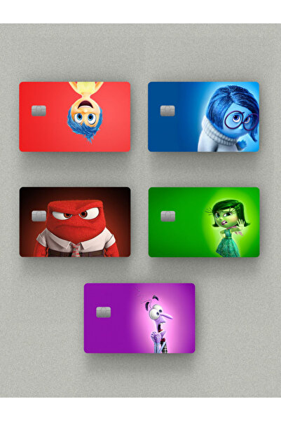 SARANG ''Inside Out'' 5 carduri de credit cu față inversă și autocolante pent...