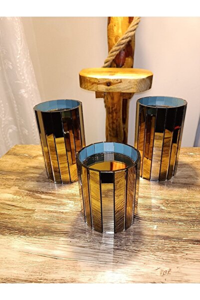 extrasepetim Bronz Aynalı Mumluk-şamdan Seti