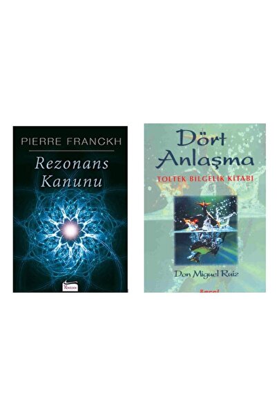 Koridor Yayıncılık EN ÇOK OKUNAN 2 KİTAP SET Dört Anlaşma-Rezonans Kanunu Pierre Franckh