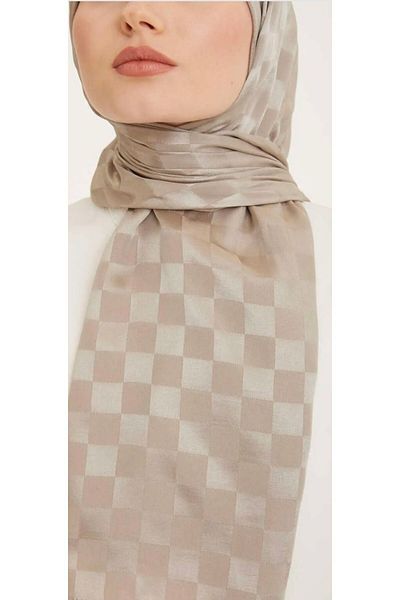 Armine Diamond Shawl - Checkerboard Design