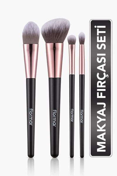 Flormar 4'lü Makyaj Fırçası Seti (Allık-Fondöten-Far-Crease) - Makeup Brush Set
