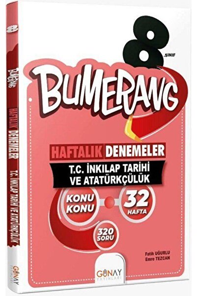 İndeks Akademi Yayıncılık 8. Sınıf T.C İnkılap Tarihi ve Atatürkçülük Bumeran...