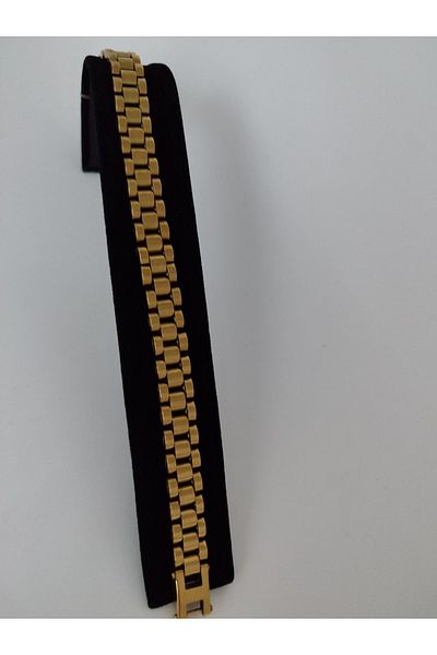 Romea Men's Steel Bracelet - Stainless Model, Gold