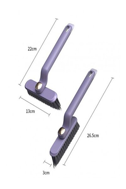 SARFEX Derz Pencere Oluğu Temizleyici Döner Başlıklı Temizlik Fırçası Cımbızlı