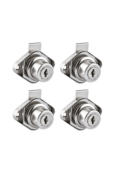 Adem Koç Metal Oval Drawer Cabinet Lock (4 Pieces)