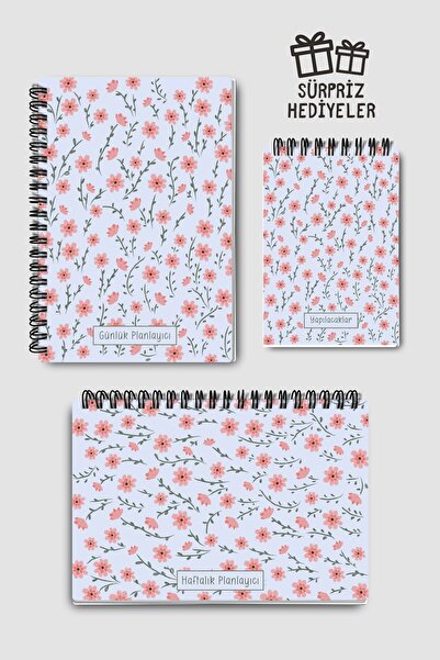 Eldesen Tasarım 3'lü Planlama Seti, Günlük Planlayıcı, Haftalık Planlayıcı, Y...