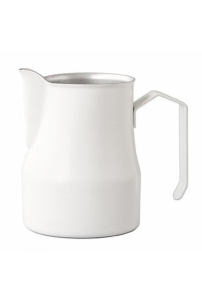 COFFEEHUTT Barista Aloha Steel Milk Frothing Pot White