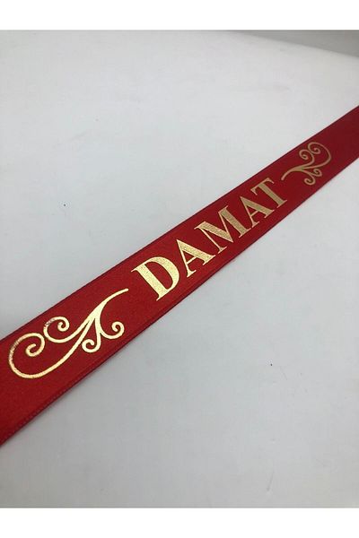 hemdemhediyelik Red Groom Sleeve Ribbon Oversleeve Henna Night Wedding Sleeve