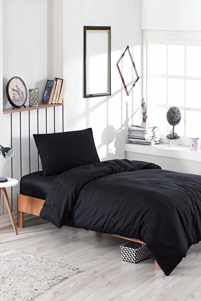 Enlora Home Tek Kişilik Paint Nevresim Takımı D.Boya Siyah Ep-015024