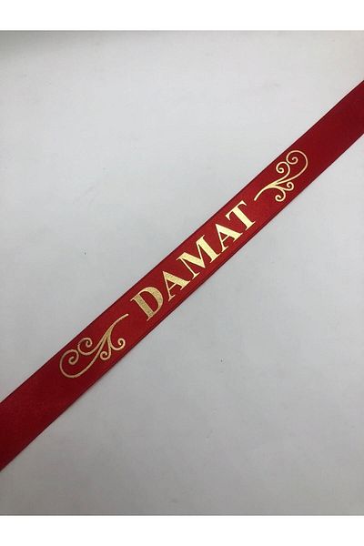 hemdemhediyelik Red Groom Sleeve Ribbon Oversleeve Henna Night Wedding Sleeve