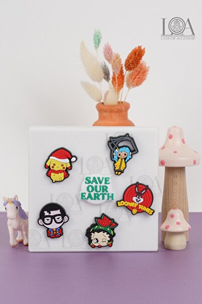 Crocs DİSNEY - Corcs Jibbitz- Terlik Süsü - Kaucuk - Suluk Süsü Telefon- Süsü...