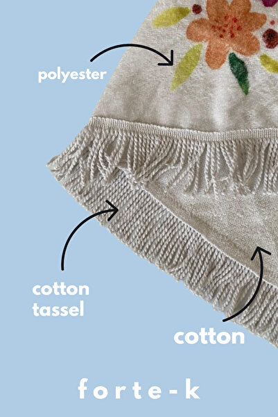 Fortek Home Στρογγυλή πετσέτα θαλάσσης - Καλοκαίρι