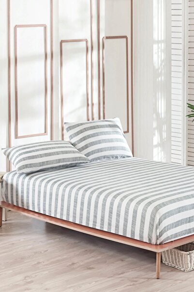 Enlora Home Stk Pes Lastikli Çarşaf Seti Tek Kişilik Hook Gri