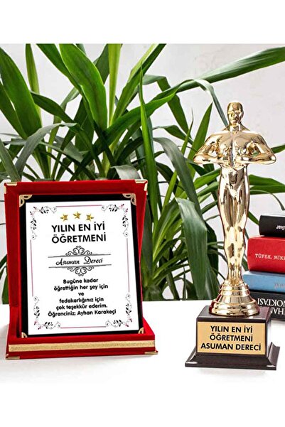 Genel Markalar Hemdem Kişiye Özel Isim Baskılı Öğretmenler Günü Oscar Ödülü V...